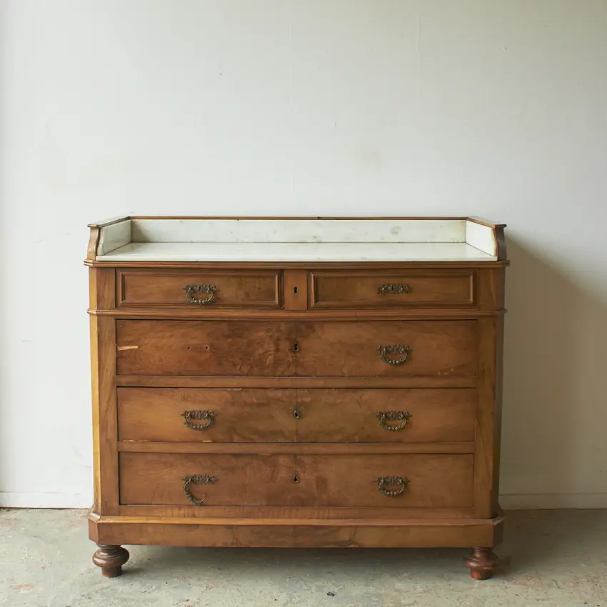 2541-Vintage-commode-met-marmer-Firma-Zoethout