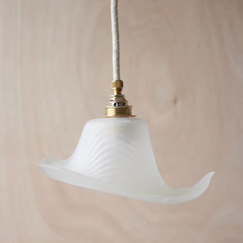 525 asymmetrisch mat glazen lampenkapje