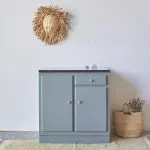 retro (keuken)kast - met meerdere deurtjes 5 10507 Retro kastje in Bron kleur Firma zoethout 01