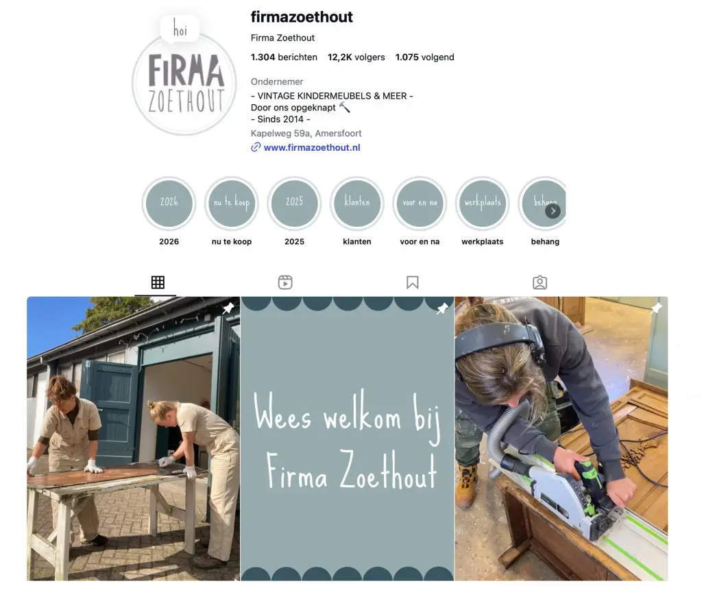 Firma Zoethout x Instagram