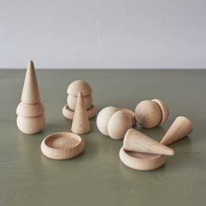 houten fantasievormen set