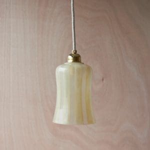 Elegant gestreept glazen hanglampje 588