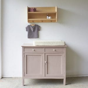 2548-01 lage vintage commode in heide roze