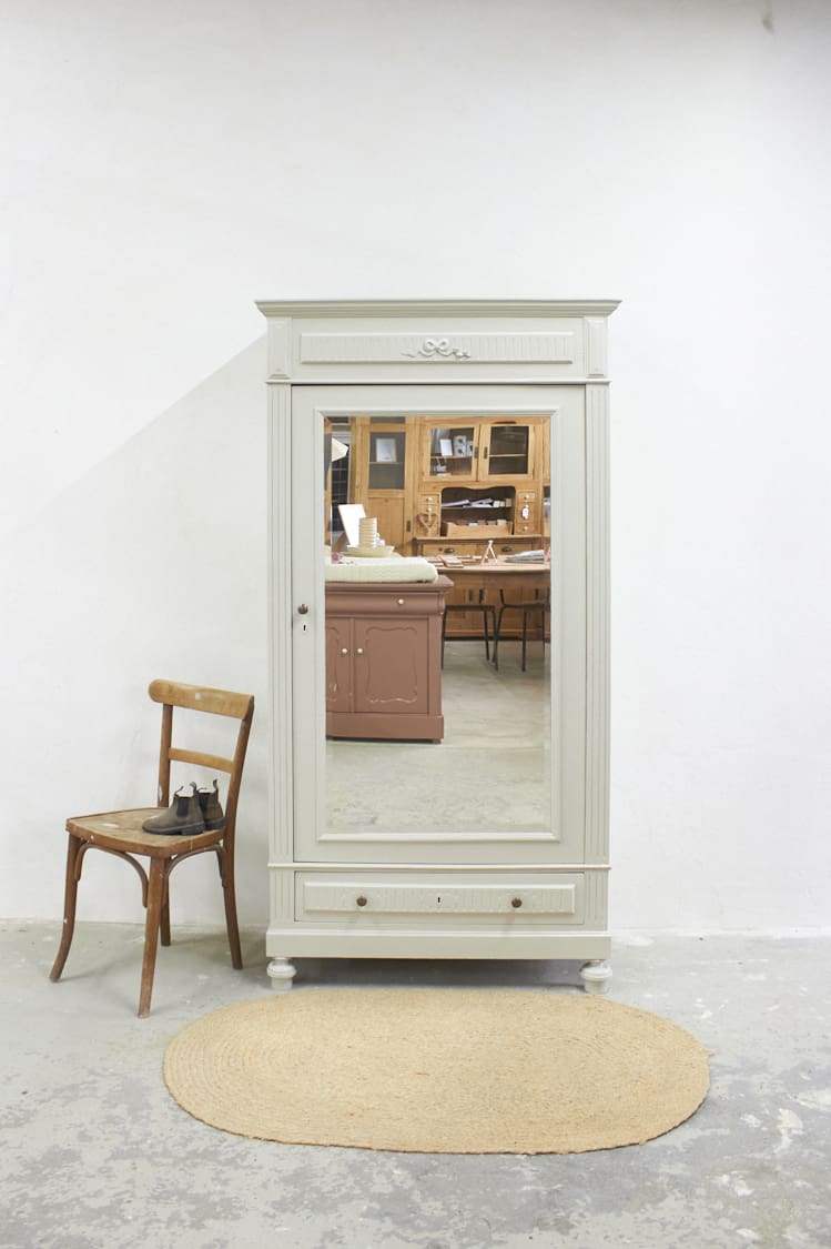 10945-1---vintage-eendeurs-spiegelkast-in-de-kleur-linnen---Firma-Zoethout-01