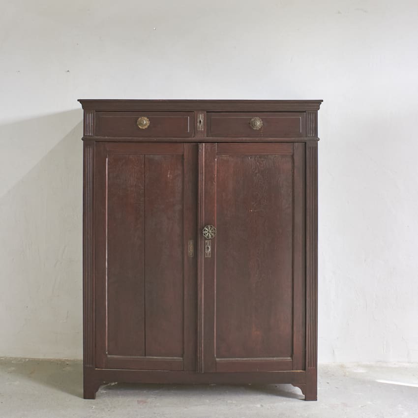 11019 vintage houten spelletjes kast