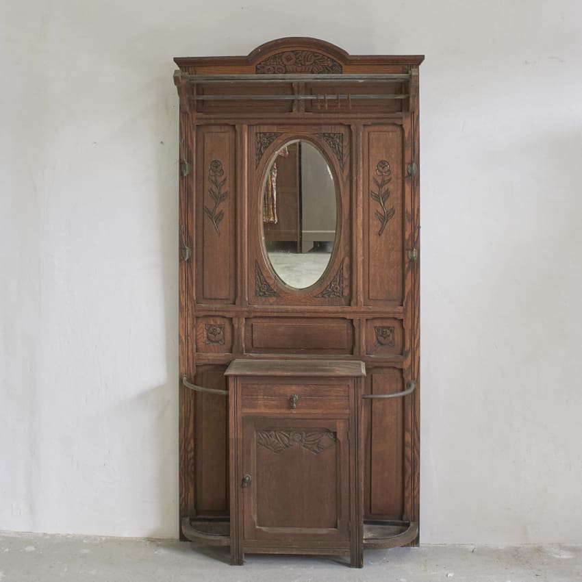 11032 vintage eiken wand meubel