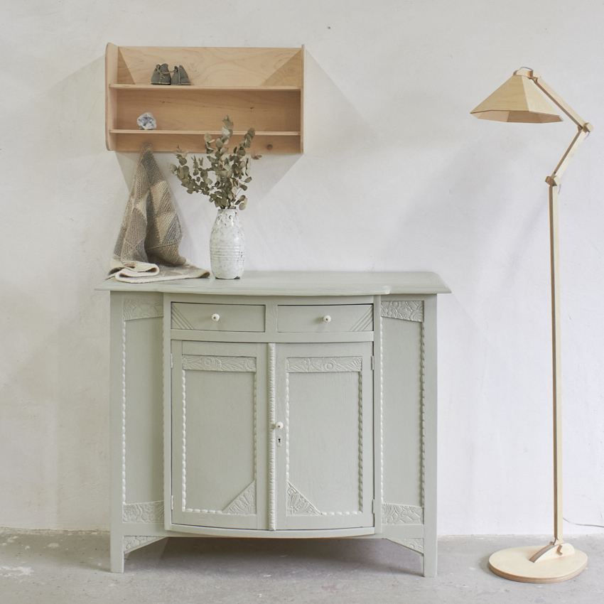 2594-1 vintage houten commode in Voorjaar kleur