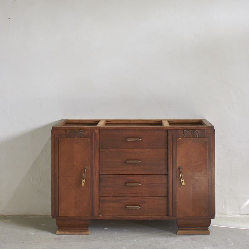 2602 vintage houten commode